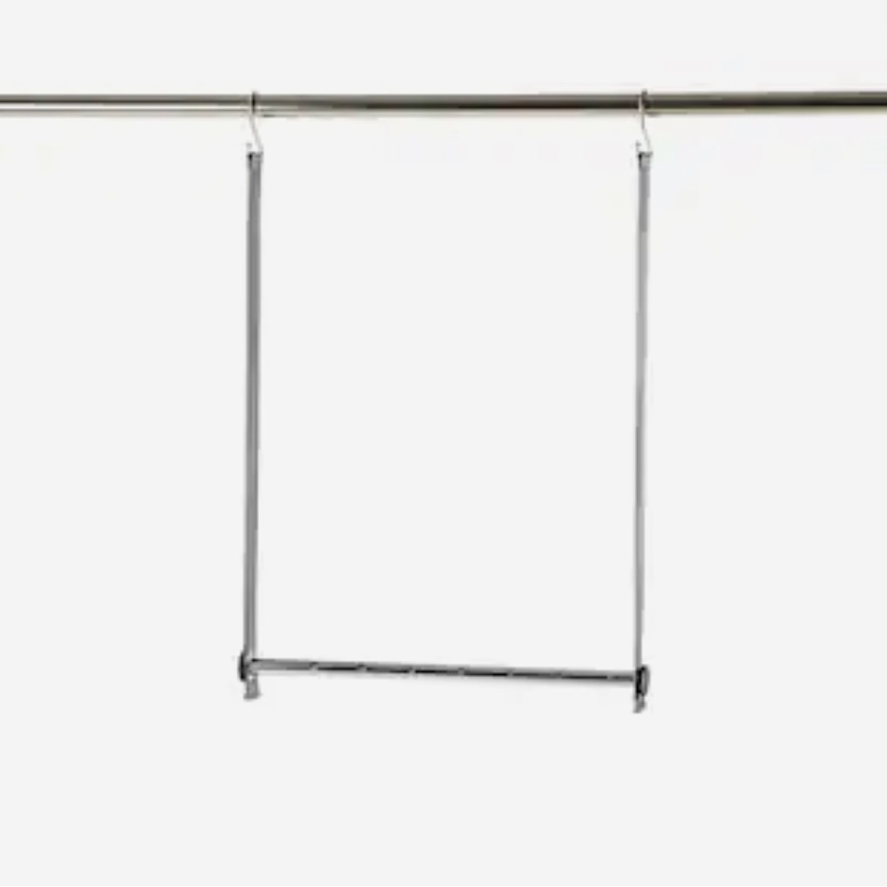 Hanging closet bar pole extension by Neatfreak